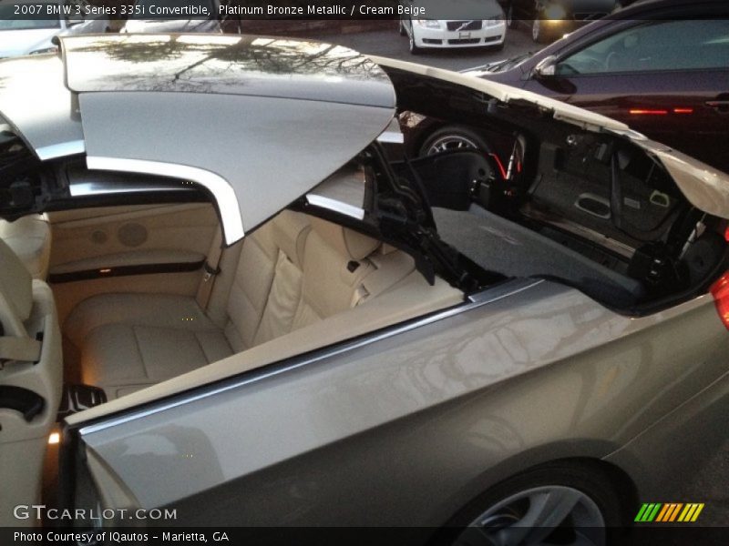 Platinum Bronze Metallic / Cream Beige 2007 BMW 3 Series 335i Convertible