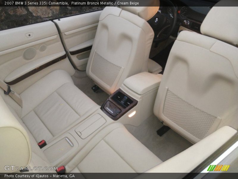 Platinum Bronze Metallic / Cream Beige 2007 BMW 3 Series 335i Convertible