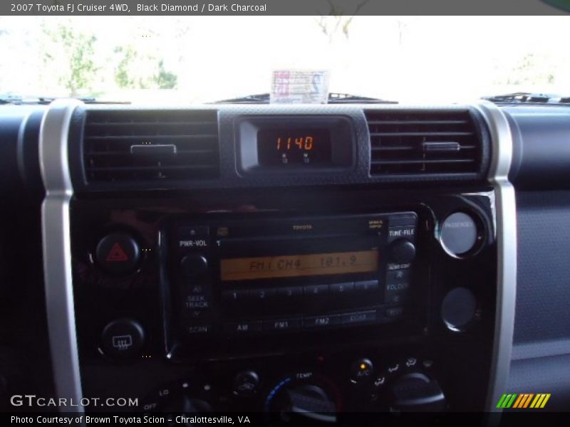 Black Diamond / Dark Charcoal 2007 Toyota FJ Cruiser 4WD