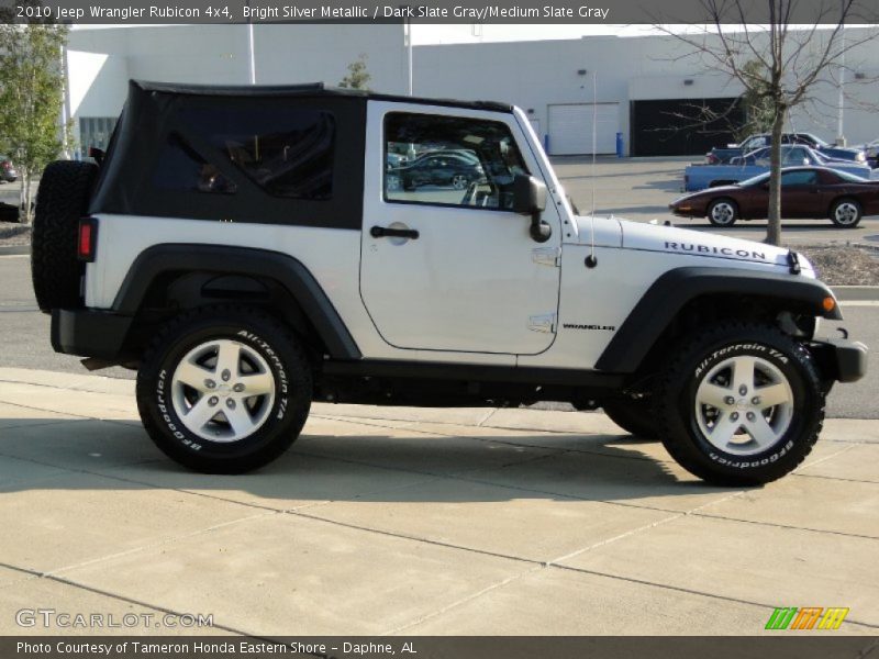Bright Silver Metallic / Dark Slate Gray/Medium Slate Gray 2010 Jeep Wrangler Rubicon 4x4