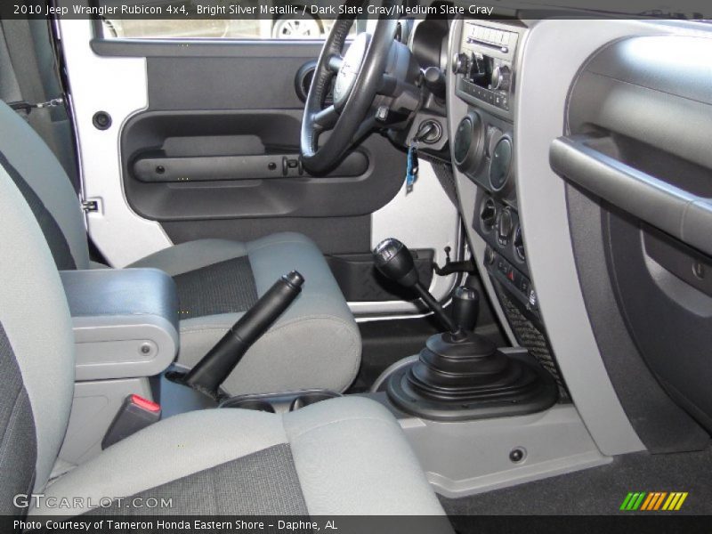 Bright Silver Metallic / Dark Slate Gray/Medium Slate Gray 2010 Jeep Wrangler Rubicon 4x4