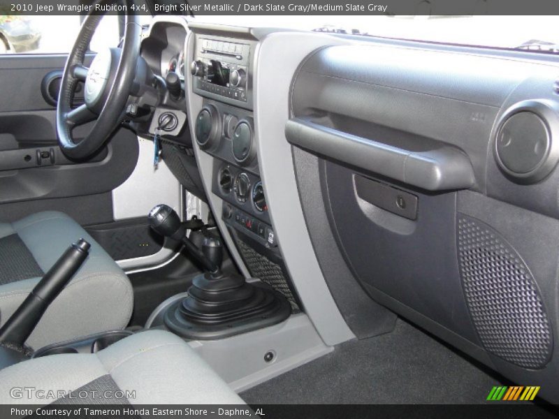 Bright Silver Metallic / Dark Slate Gray/Medium Slate Gray 2010 Jeep Wrangler Rubicon 4x4