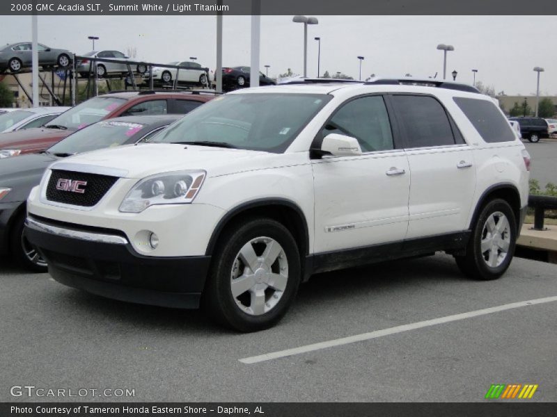 Summit White / Light Titanium 2008 GMC Acadia SLT