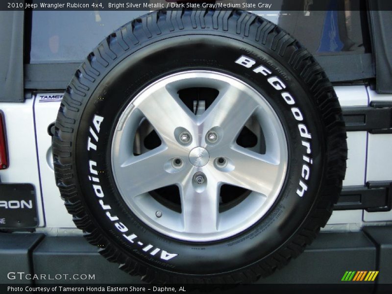 Bright Silver Metallic / Dark Slate Gray/Medium Slate Gray 2010 Jeep Wrangler Rubicon 4x4