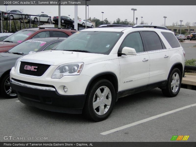 Summit White / Light Titanium 2008 GMC Acadia SLT