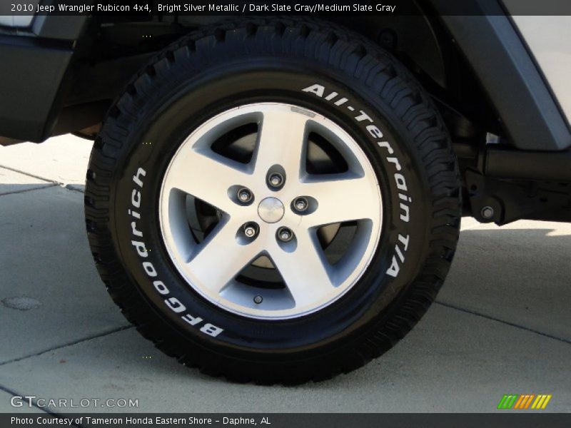 Bright Silver Metallic / Dark Slate Gray/Medium Slate Gray 2010 Jeep Wrangler Rubicon 4x4