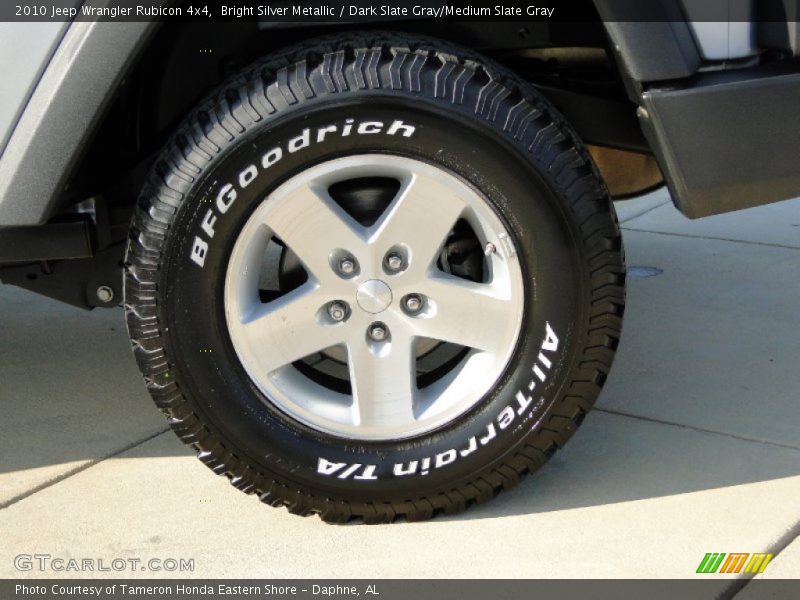 Bright Silver Metallic / Dark Slate Gray/Medium Slate Gray 2010 Jeep Wrangler Rubicon 4x4