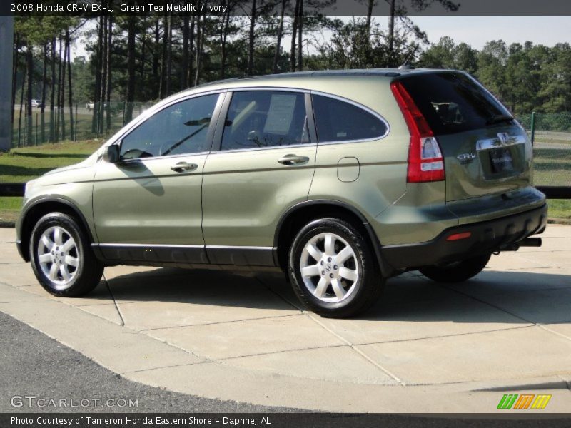 Green Tea Metallic / Ivory 2008 Honda CR-V EX-L