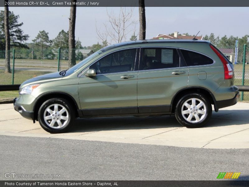 Green Tea Metallic / Ivory 2008 Honda CR-V EX-L