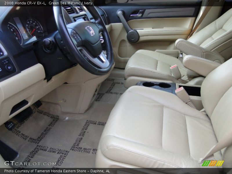 Green Tea Metallic / Ivory 2008 Honda CR-V EX-L