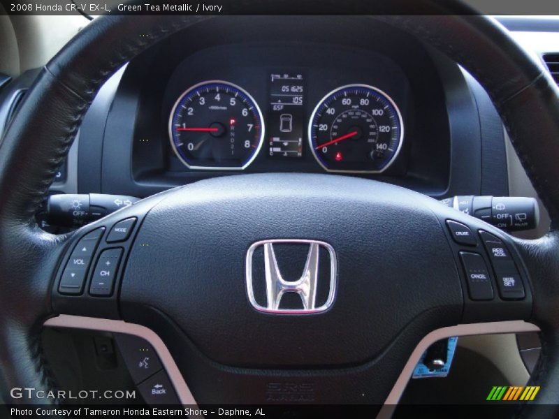 Green Tea Metallic / Ivory 2008 Honda CR-V EX-L