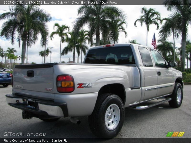 Silver Birch Metallic / Dark Pewter 2005 GMC Sierra 1500 Z71 Extended Cab 4x4