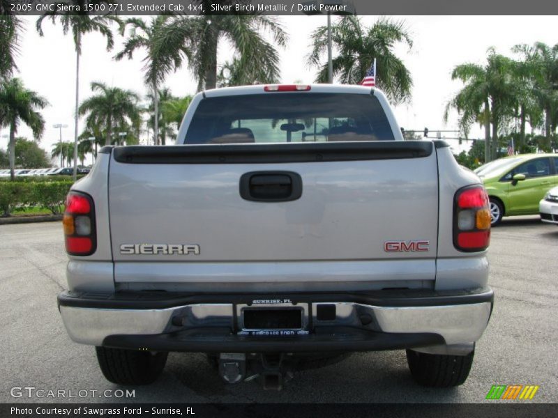 Silver Birch Metallic / Dark Pewter 2005 GMC Sierra 1500 Z71 Extended Cab 4x4