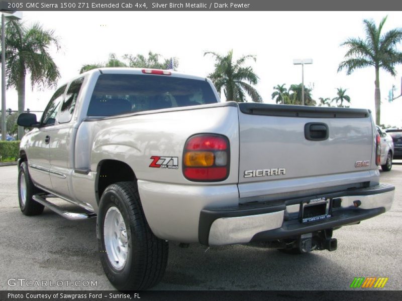 Silver Birch Metallic / Dark Pewter 2005 GMC Sierra 1500 Z71 Extended Cab 4x4