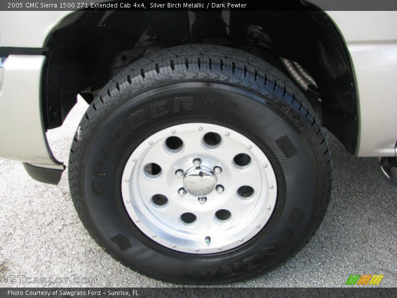 Silver Birch Metallic / Dark Pewter 2005 GMC Sierra 1500 Z71 Extended Cab 4x4