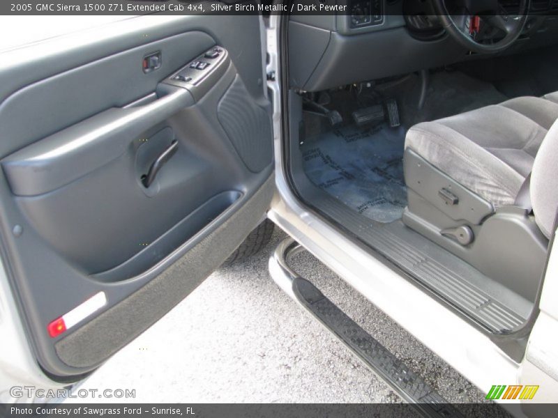 Silver Birch Metallic / Dark Pewter 2005 GMC Sierra 1500 Z71 Extended Cab 4x4