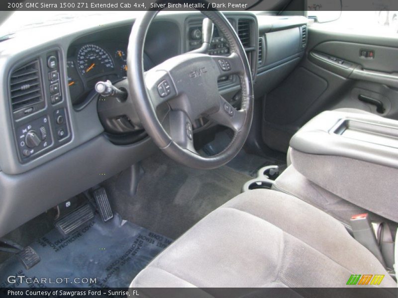 Silver Birch Metallic / Dark Pewter 2005 GMC Sierra 1500 Z71 Extended Cab 4x4