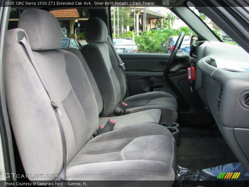 Silver Birch Metallic / Dark Pewter 2005 GMC Sierra 1500 Z71 Extended Cab 4x4