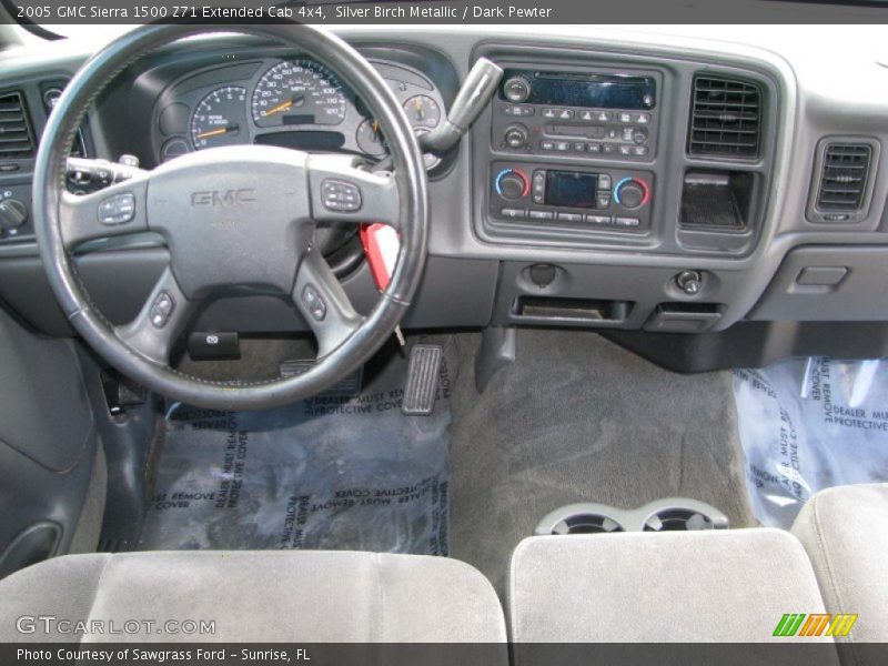 Silver Birch Metallic / Dark Pewter 2005 GMC Sierra 1500 Z71 Extended Cab 4x4