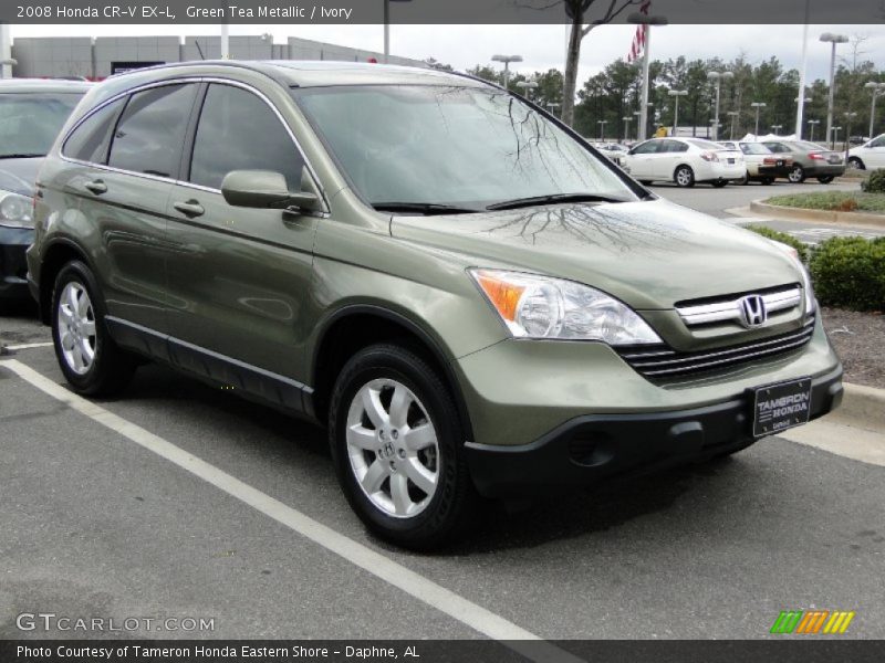 Green Tea Metallic / Ivory 2008 Honda CR-V EX-L