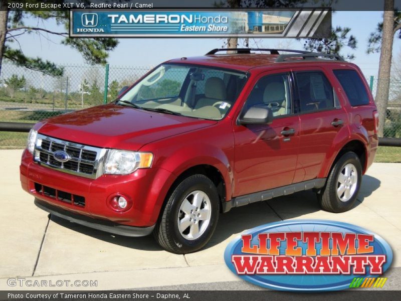 Redfire Pearl / Camel 2009 Ford Escape XLT V6