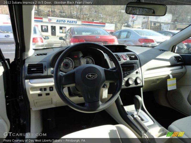 Obsidian Black Pearl / Ivory 2012 Subaru Impreza 2.0i 5 Door