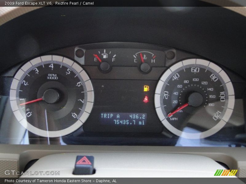 Redfire Pearl / Camel 2009 Ford Escape XLT V6