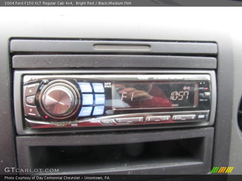 Bright Red / Black/Medium Flint 2004 Ford F150 XLT Regular Cab 4x4