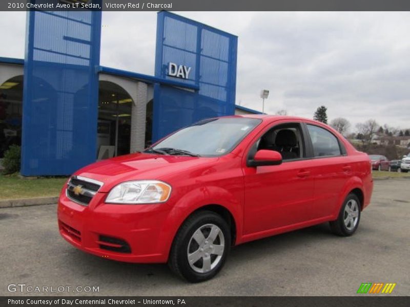 Victory Red / Charcoal 2010 Chevrolet Aveo LT Sedan