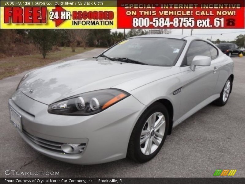 Quicksilver / GS Black Cloth 2008 Hyundai Tiburon GS