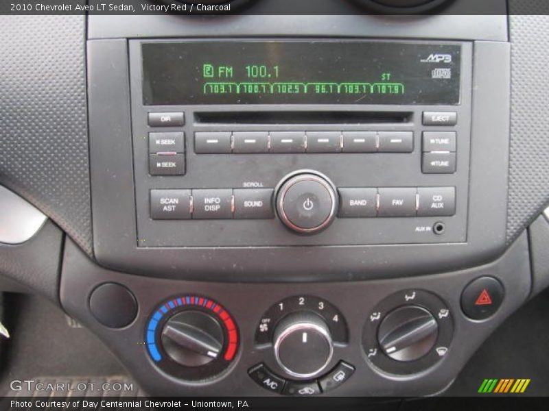 Victory Red / Charcoal 2010 Chevrolet Aveo LT Sedan