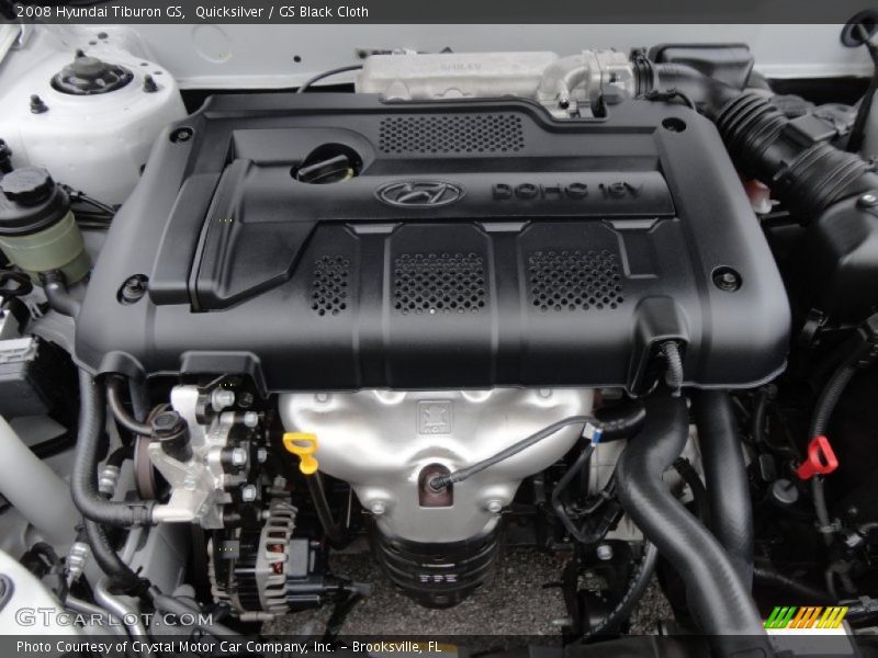  2008 Tiburon GS Engine - 2.0 Liter DOHC 16-Valve CVVT 4 Cylinder