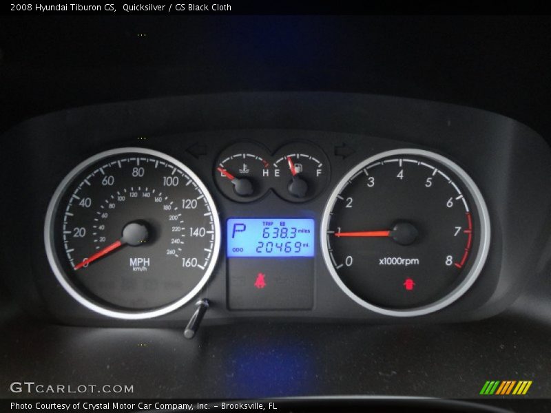  2008 Tiburon GS GS Gauges