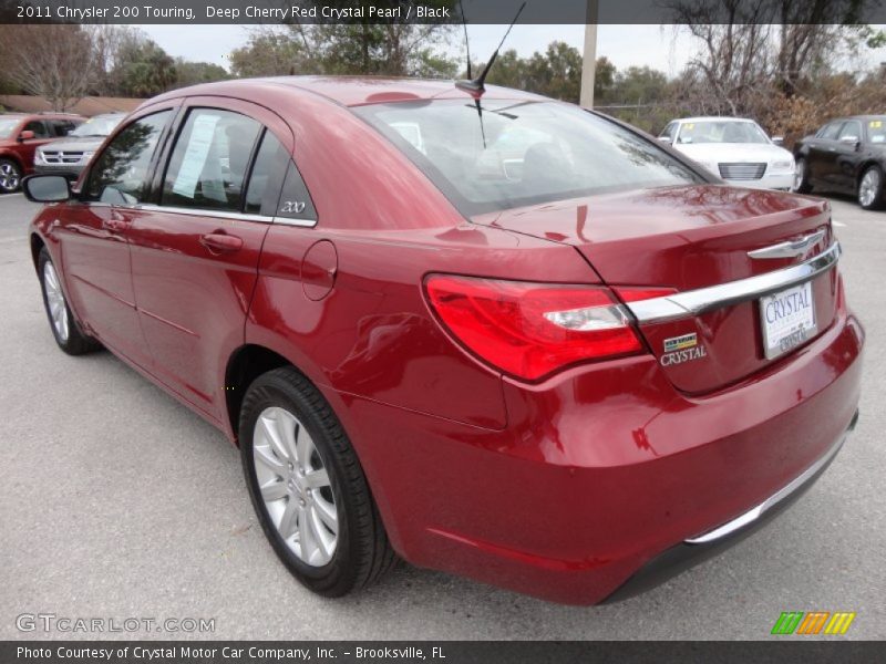 Deep Cherry Red Crystal Pearl / Black 2011 Chrysler 200 Touring