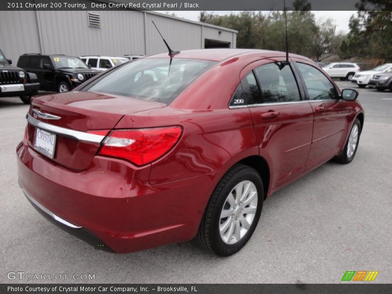 Deep Cherry Red Crystal Pearl / Black 2011 Chrysler 200 Touring