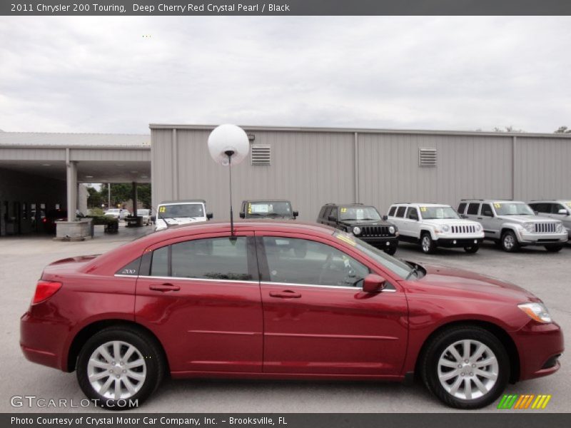 Deep Cherry Red Crystal Pearl / Black 2011 Chrysler 200 Touring