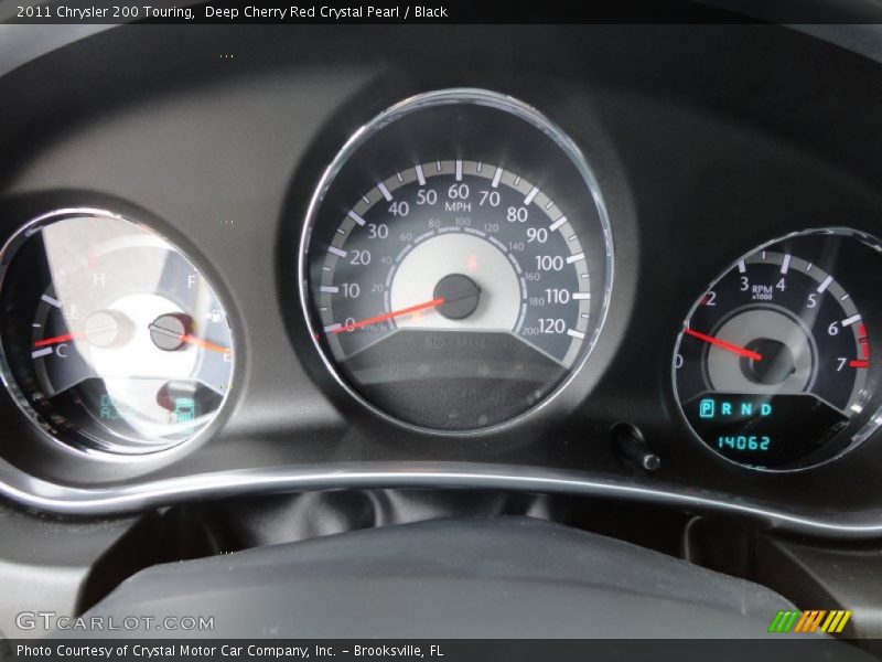 Deep Cherry Red Crystal Pearl / Black 2011 Chrysler 200 Touring