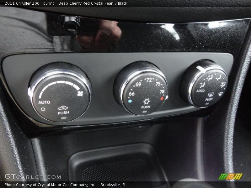 Deep Cherry Red Crystal Pearl / Black 2011 Chrysler 200 Touring