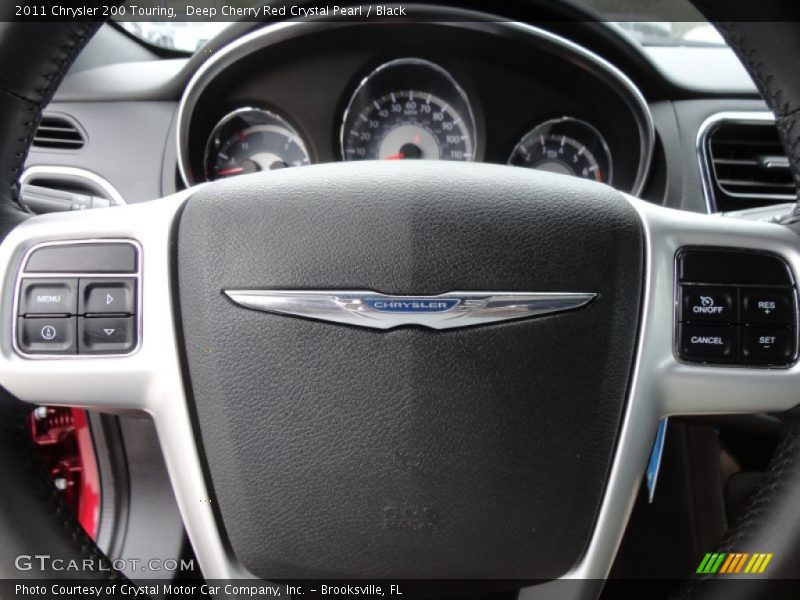 Deep Cherry Red Crystal Pearl / Black 2011 Chrysler 200 Touring