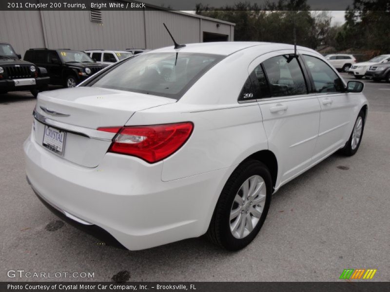 Bright White / Black 2011 Chrysler 200 Touring