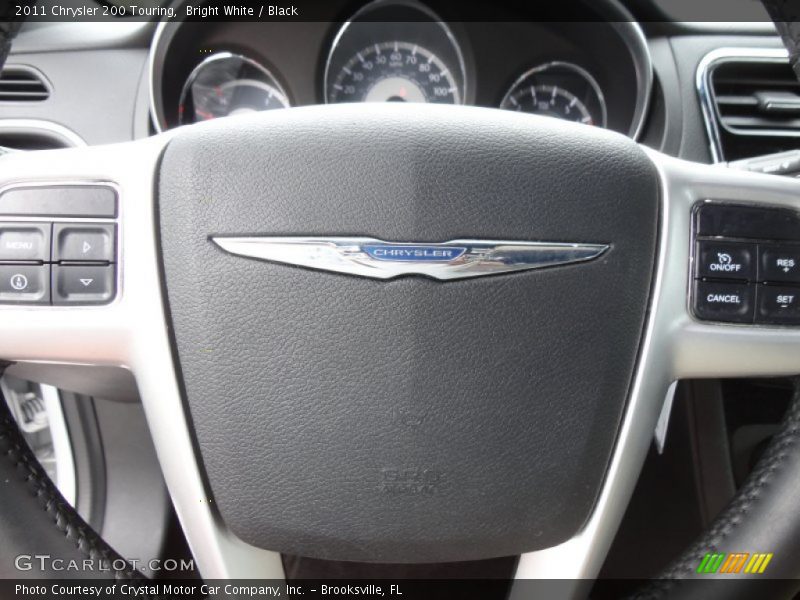 Bright White / Black 2011 Chrysler 200 Touring