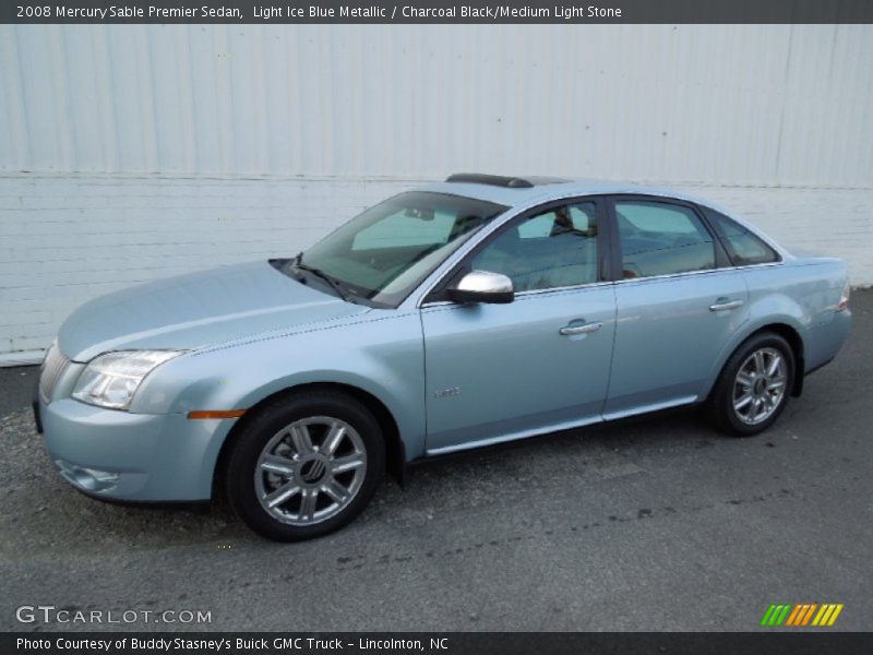 Light Ice Blue Metallic / Charcoal Black/Medium Light Stone 2008 Mercury Sable Premier Sedan