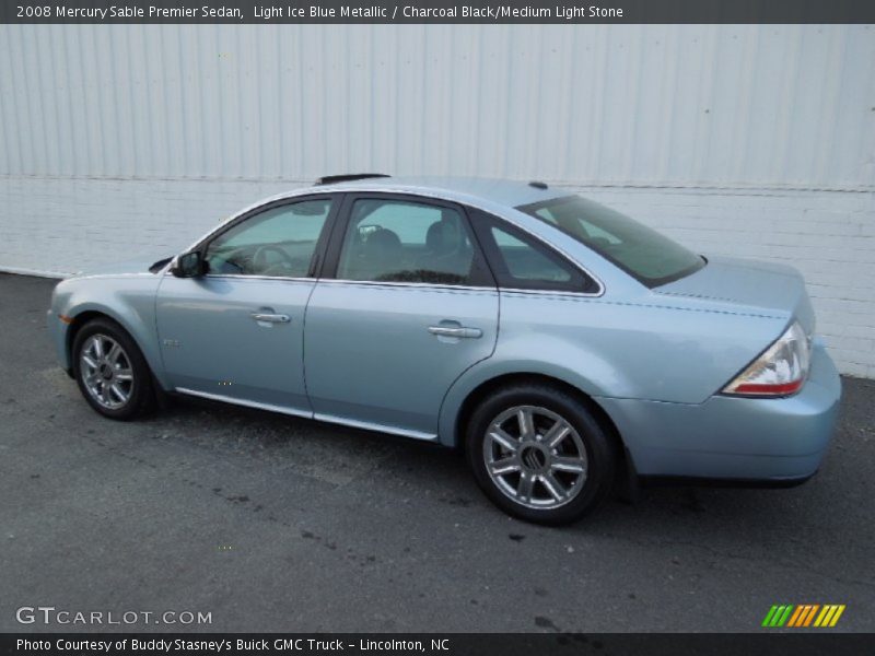 Light Ice Blue Metallic / Charcoal Black/Medium Light Stone 2008 Mercury Sable Premier Sedan