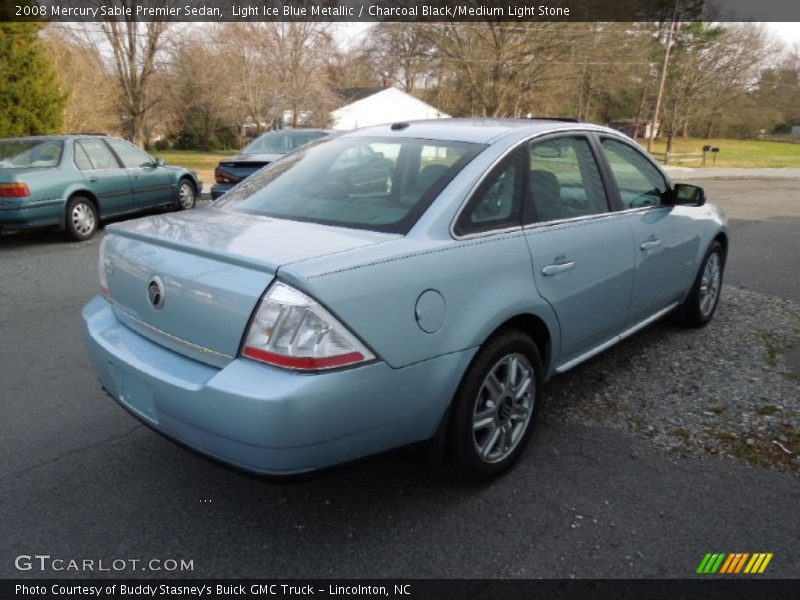 Light Ice Blue Metallic / Charcoal Black/Medium Light Stone 2008 Mercury Sable Premier Sedan