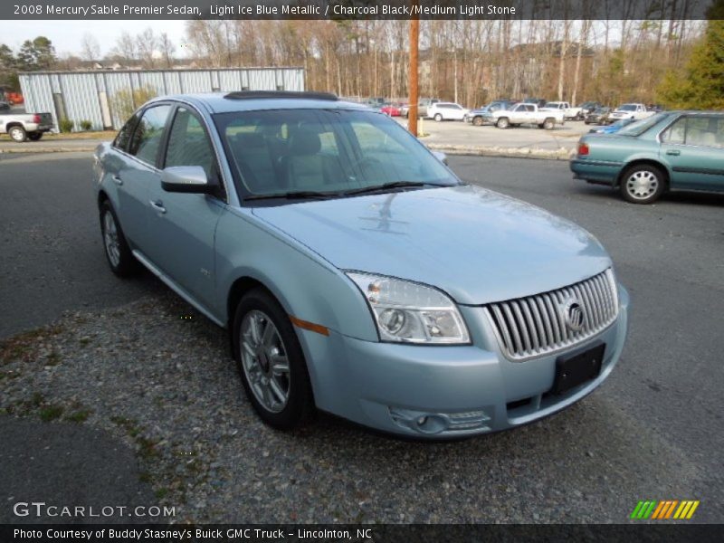 Light Ice Blue Metallic / Charcoal Black/Medium Light Stone 2008 Mercury Sable Premier Sedan