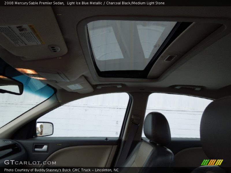 Light Ice Blue Metallic / Charcoal Black/Medium Light Stone 2008 Mercury Sable Premier Sedan