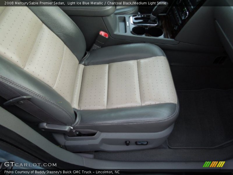 Light Ice Blue Metallic / Charcoal Black/Medium Light Stone 2008 Mercury Sable Premier Sedan