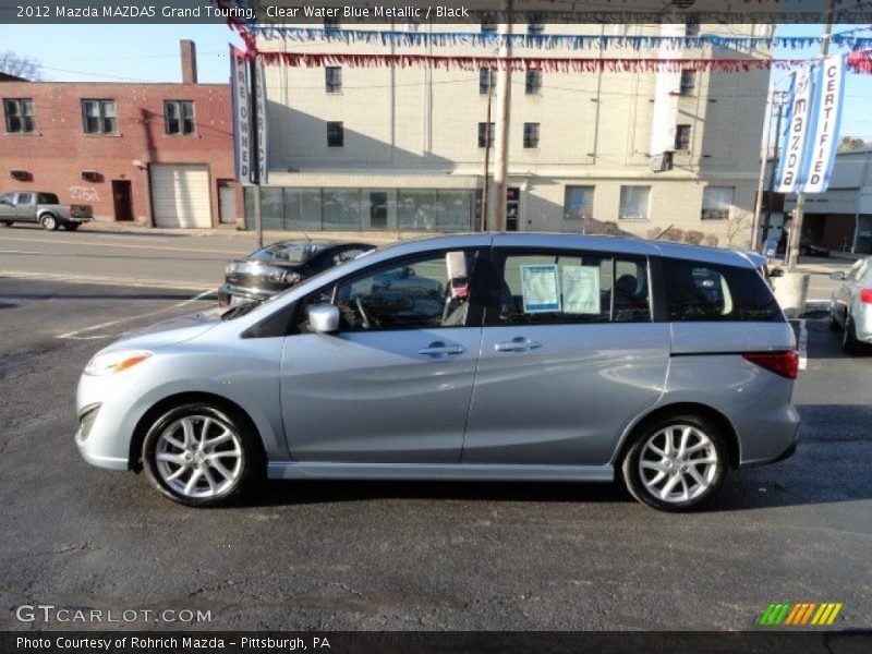 Clear Water Blue Metallic / Black 2012 Mazda MAZDA5 Grand Touring