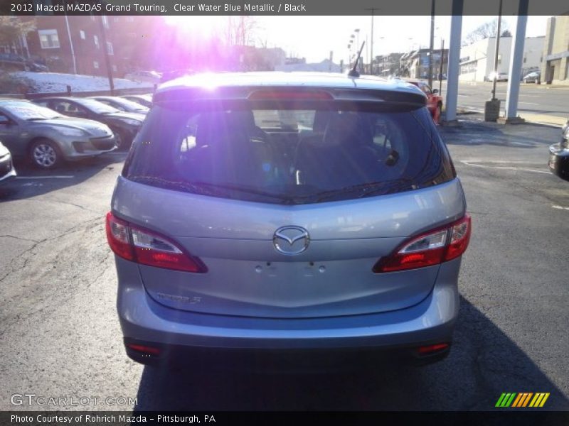 Clear Water Blue Metallic / Black 2012 Mazda MAZDA5 Grand Touring