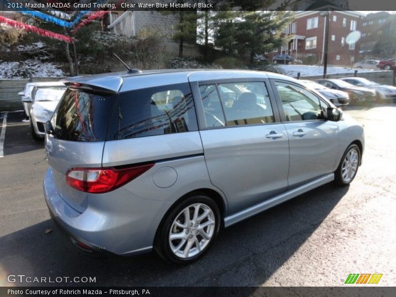 Clear Water Blue Metallic / Black 2012 Mazda MAZDA5 Grand Touring
